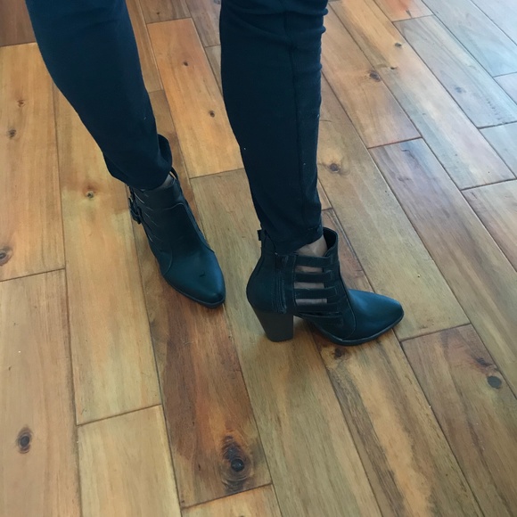 JustFab Belt Strap Bootie - Picture 2 of 6